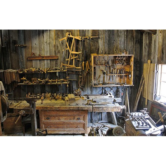 Fototapetai Antikvarinės medžio dirbtuvės