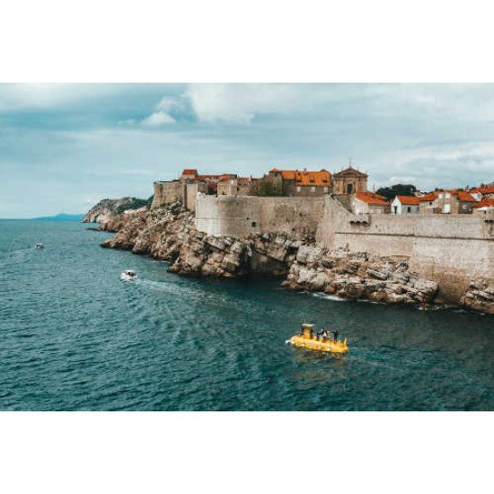 Fototapetai Pilis ant kalno viršaus,  Dubrovnik, Kroatija