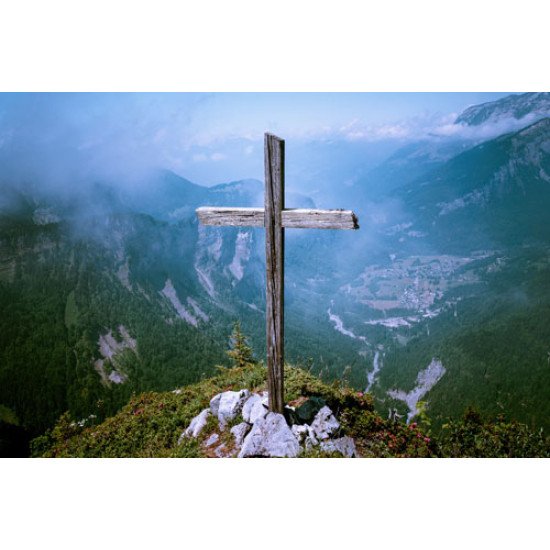 Fototapetai Kryžius ant kalno