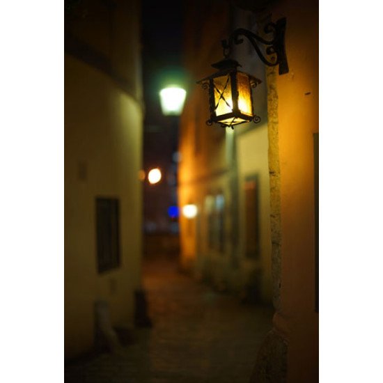 Fototapetai  Senamiesčio alėjos žibintas