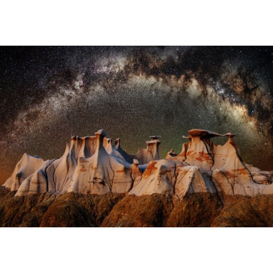 Fototapetai Dykumos kalnų peizažas