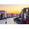 Fototapetai Miesto upės kanalas ryto saulėtekio metu, Grand Canal, Italija