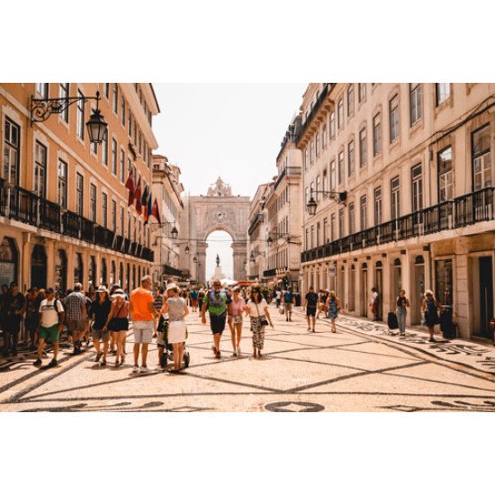 Fototapetai Europietiškas senamiestis, Praça do Comércio, Lisbon, Portugalija