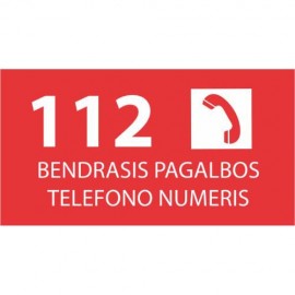 Lipdukas 112 bendras pagalbos telefono numeris