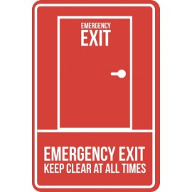 Lipdukas Emergency Exit Keep Clear At All Times