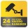 Įspėjamasis lipdukas Atsargiai! Stebi vaizdo kameros CCTV 014