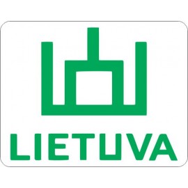 Lipdukas Lietuva ženklas žalias baltame fone