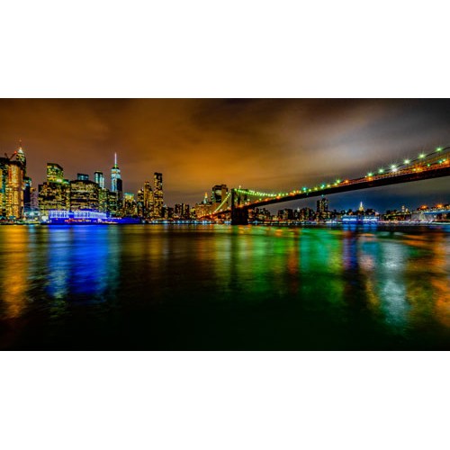 Fototapetai Tiltas vedantis į miestą, Bruklino tiltas, Jungtinės Amerikos valstijos